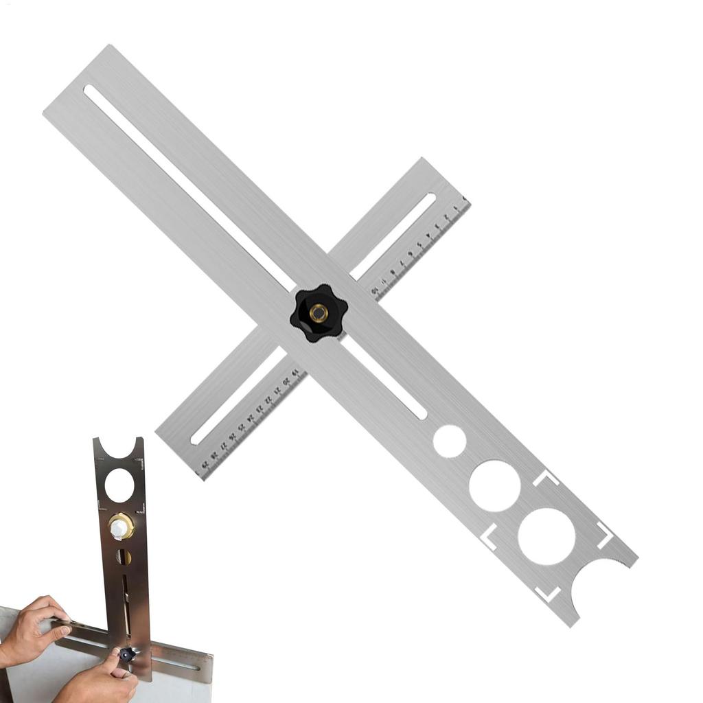Adjustable Tile Locator Tool Wall Marking Position Ruler Ceramic Hole Cutter Tile Drill Marble Opener Construction Tool