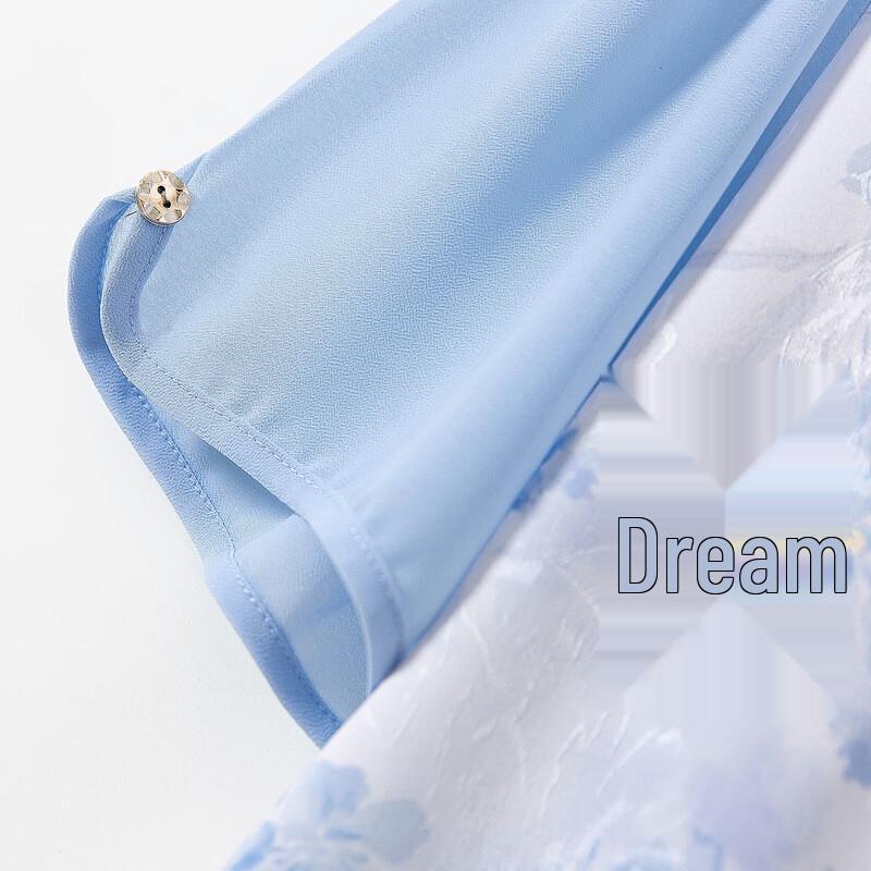 Pasite New Chinese Style Chiffon Top & Casual Pants Set for Moms