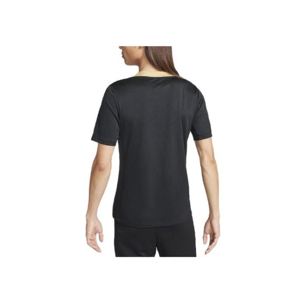 Nike Strike Colorblock Logo Crew Neck Short Sleeve Soccer Jersey Men Tops Black FN2400-011