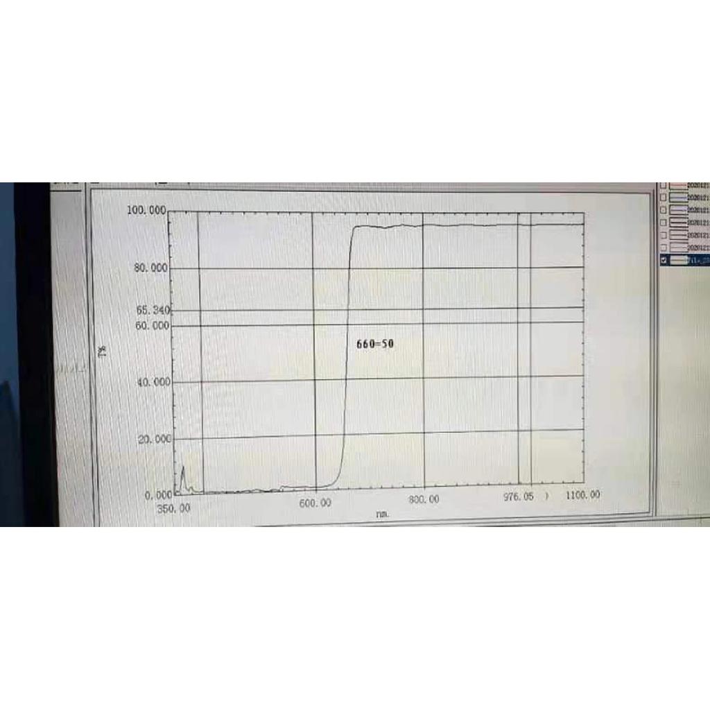 590NM 660NM -1200NM Long Wave Pass Filter Rectangle=29mm X 22mm Thick-0.55MM For Sony A6000 / NEX-3/5 Photography 1PCS