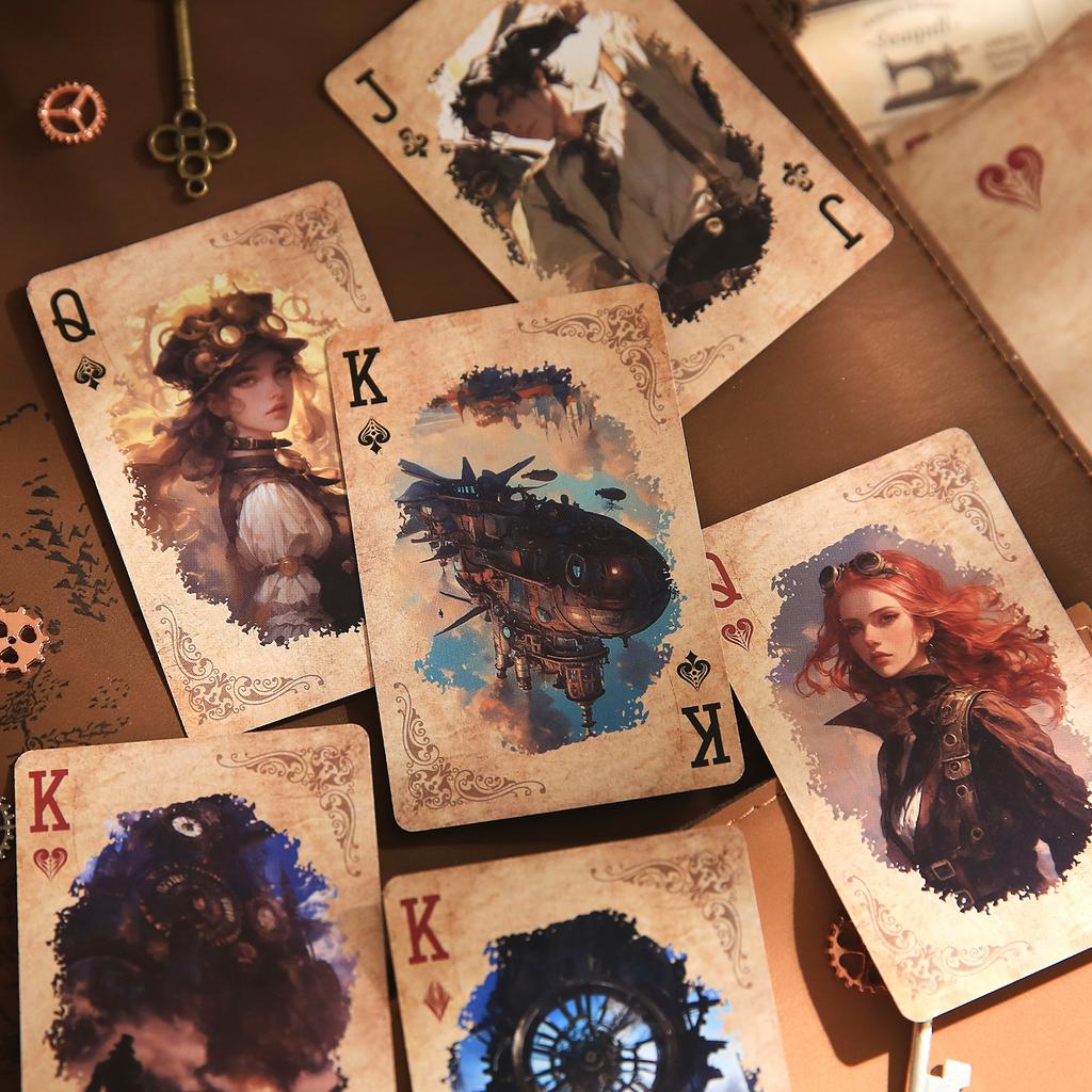 55 Stuks/doos Speelkaart Personages Landschap Punk Thema Serie Kaarten Voor Multiplayer Spel Ontspanning Entertainment Decoratie