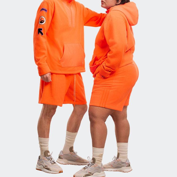 Adidas Ivy Park Co-Branded Hoodie With Logo Unisex Tops Orange HS0771