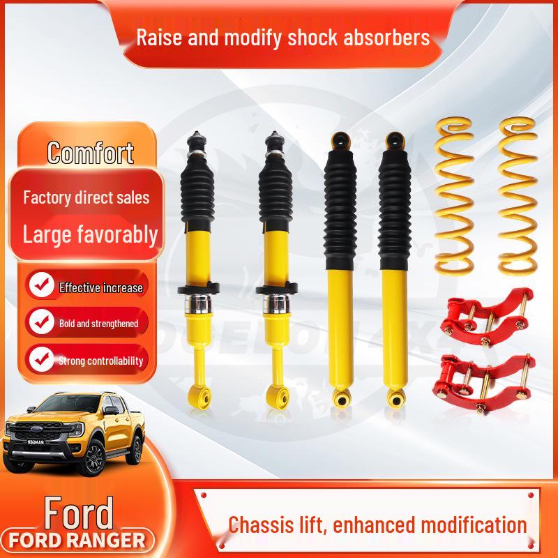 Ford Ranger T6/T7 Yellow Spring Shock Absorber Lift Kit