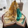 70cm Silk Square Scarf Women Satin Bandana Print Scarves Head Band Fashion Lady Hair Shawl Wrap Female Neckerchief Hijab