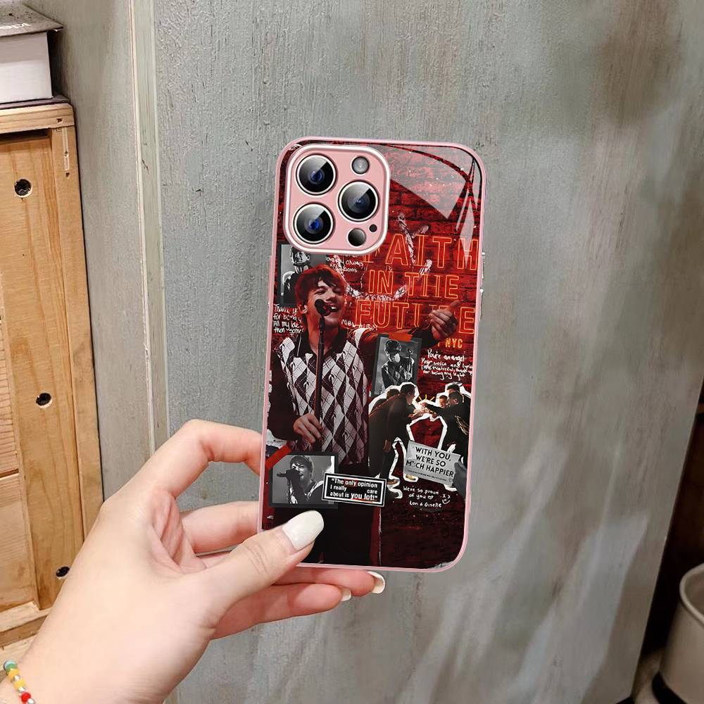 L-Luis M-Miguel Singer For IPhone 14 13 12 Mini 11 Pro XS Max X XR 14 Plus Tempered Glass Cover