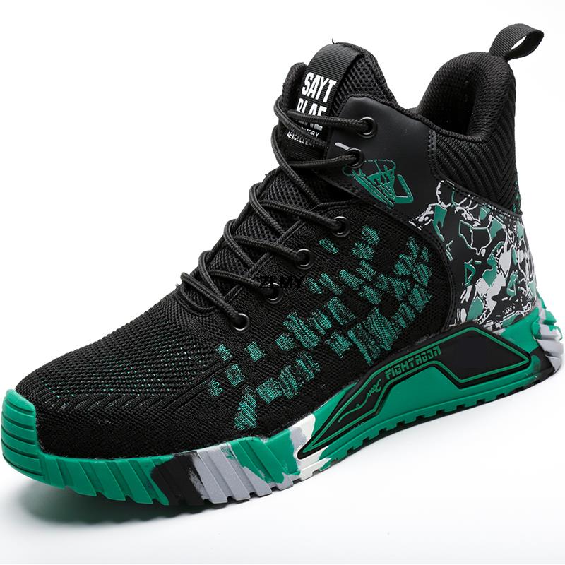 

Модные кроссовки со стальным носком для мужчин, защитная обувь 2024 года, дышащие рабочие защитные ботинки, мужская промышленная рабочая обувь, мужские защитные ботинки 48