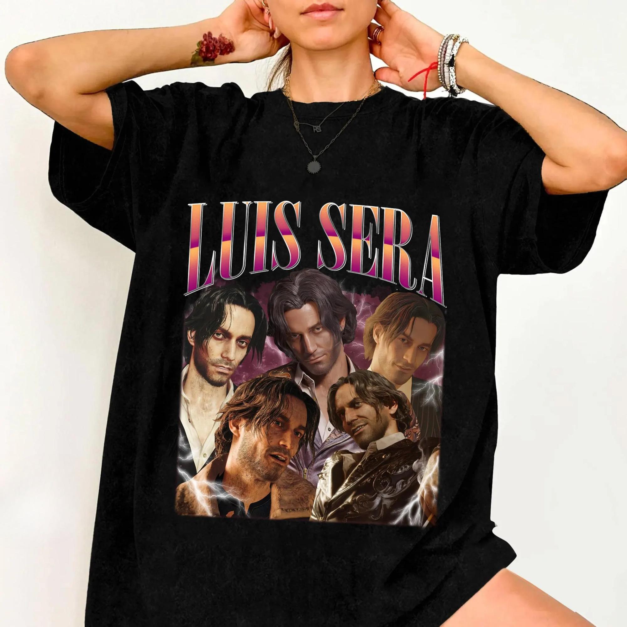 

Luis Sera Resident Evil 4 Printed Tshirt Womens SpringSummer Fashion Trend Pure Cotton Top Neutral Short Sleeve Tshirt S