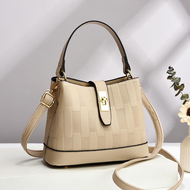 Bag Women's Bag 2025 New Fashion Versatile Bucket Bag Trendy Pu Shoulder Messenger Bag Premium Handbag Women