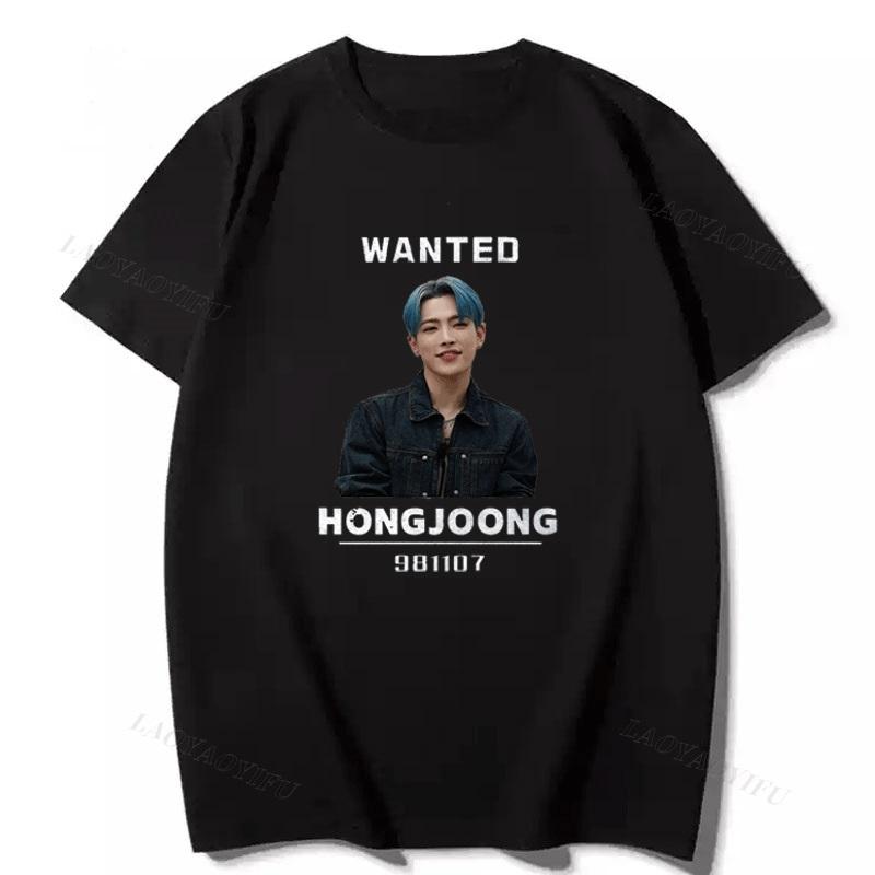 Korea Playera Kpop Hong Joong T Shirt Fashion Casual Funny 100 Cotton Short Sleeve Graphic Shirts Camisa Popular Top