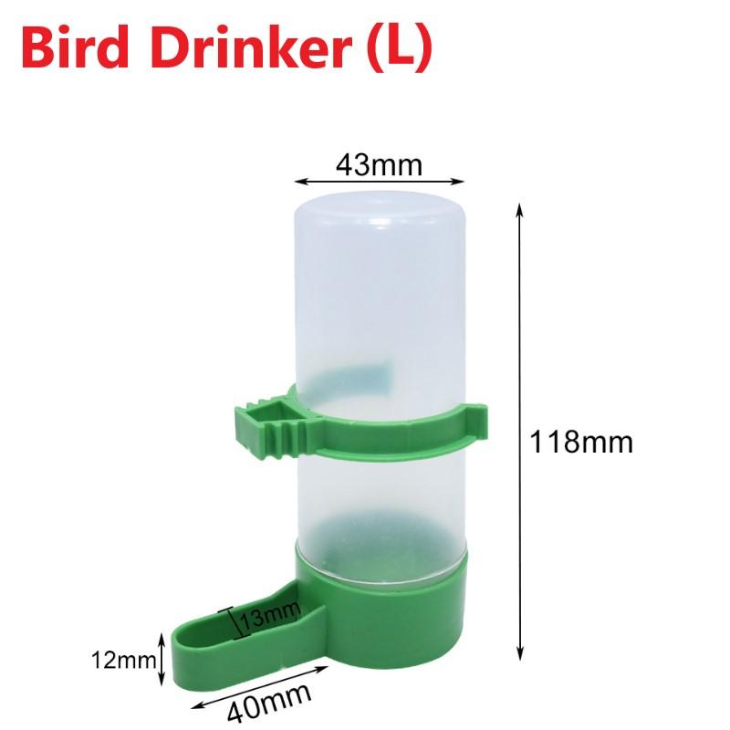 Bird Feeders Waterer Drinker With Clip For Bird Feeders Parrot Cages Water Dispenser Bottles Drinking Bowls Pet Bird Supplies
