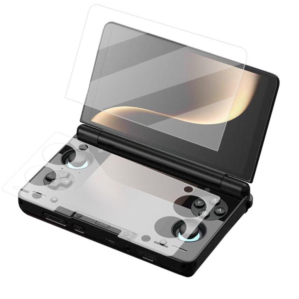 HD Tempered Glass Full Screen Flip Dual Screen Screen Protector Anti Scratch 9H Protective Film for AYN THOR Game Console