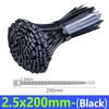 600/100x Self Locking Cable Ties Plastic Nylon Adjustable Cord Ties Straps Fastening Fixed Loop Home Office Cables Tie Fastener