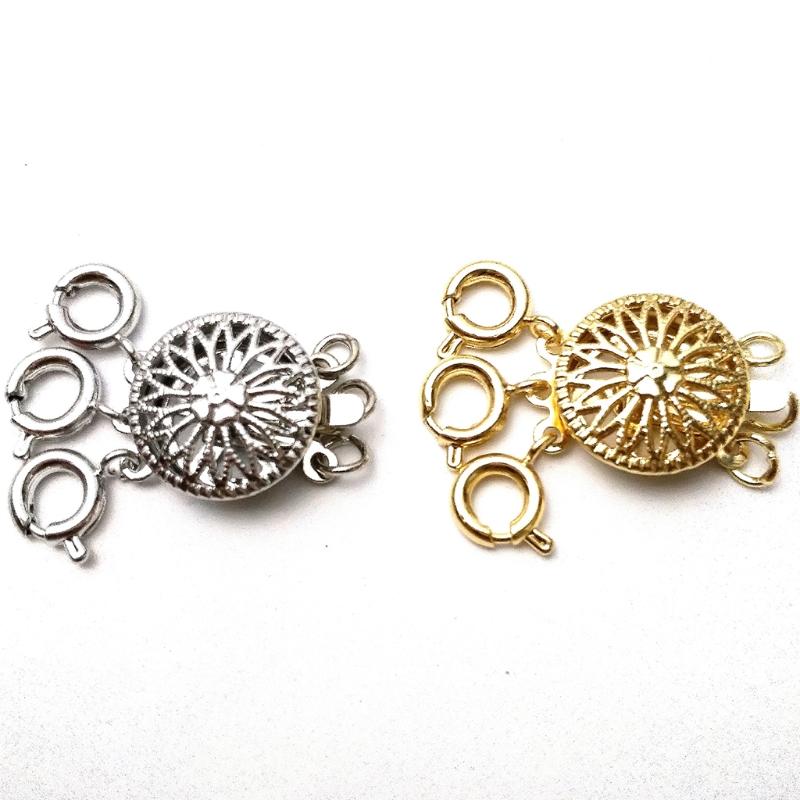 Novelty Lock Magnetic Necklace Clasp Sunflower Stackable Necklace Connector Closure Bracelet Extender for Jewelry Making