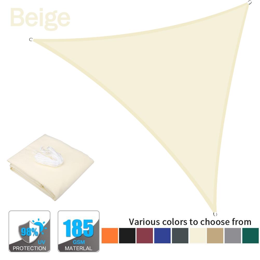 Waterproof Triangle Shade Sail 2/3/.3.6/5/7M Patio Awning Outdoor Garden Pool Canopy Sun Shelter Shade Cover Camping Tents