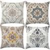 Home Decor Vintage FloralPatterned Digital Printed Pillowcases Pattern Cushion Cover Suitable for Sofa Bedroom Car Pillow Cover