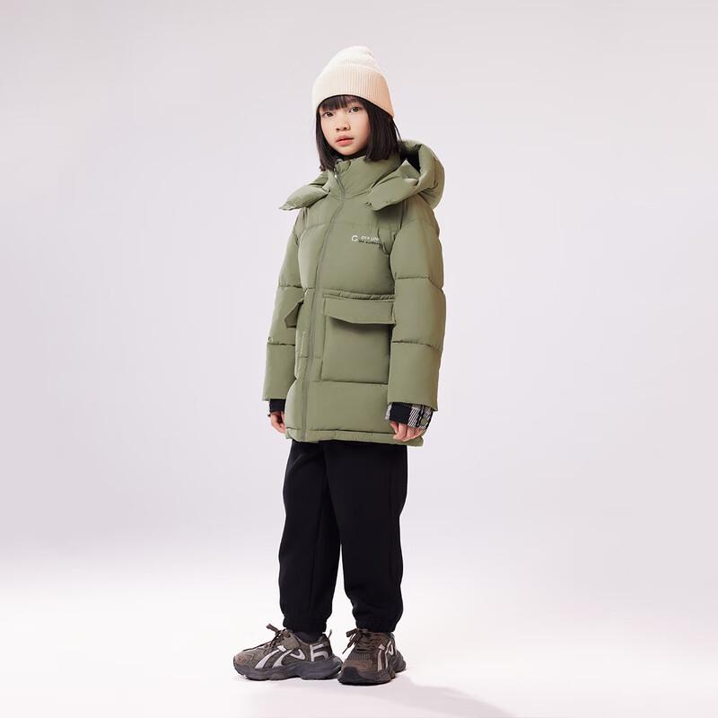 

EBAER Kids 2024 Winter Windproof Warm Hooded Padded Jacket 140cm