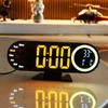 LED RGB Digital Mirror Alarm Clock with Large Screen – Colorful Student Desk Clock