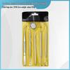 Dentist Tools Set: Stainless Steel Double-Ended Probe, Mouth Mirror, and Teeth Cleaning Kit