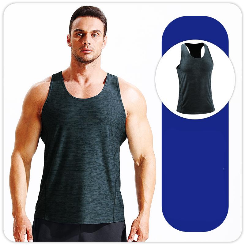 Male Running Vest Sleeveless Jacket Compression Shirt Quick Drying Sports Singlet Fitness Gym Training Tank Tops M L XL XXL 3XL 4XL