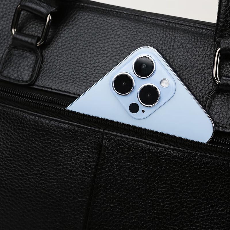 Simoer First-Layer Cowhide Business Briefcase