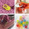 500Pcs Mini Colorful Yarn Marking Buckles Handmade DIY Weaving Auxiliary Tools for Knitting/Crochet Clothing Sewing Accessories