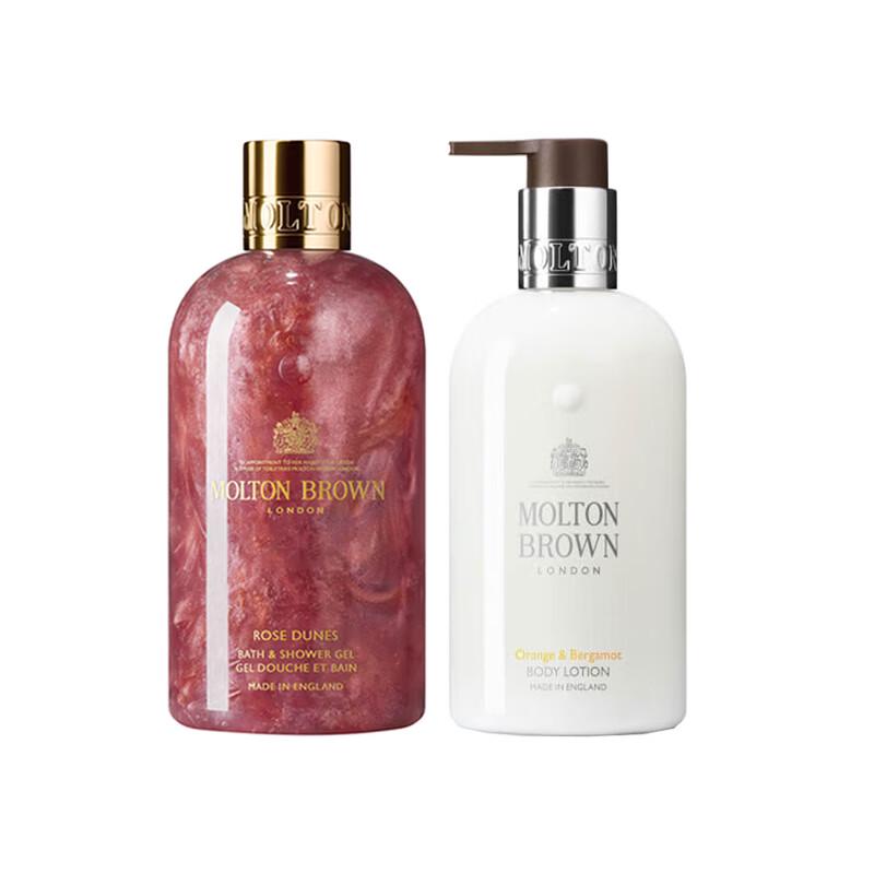 Molton Brown Desert Rose Duschgel & Orange Bergamotte Körperlotion Set
