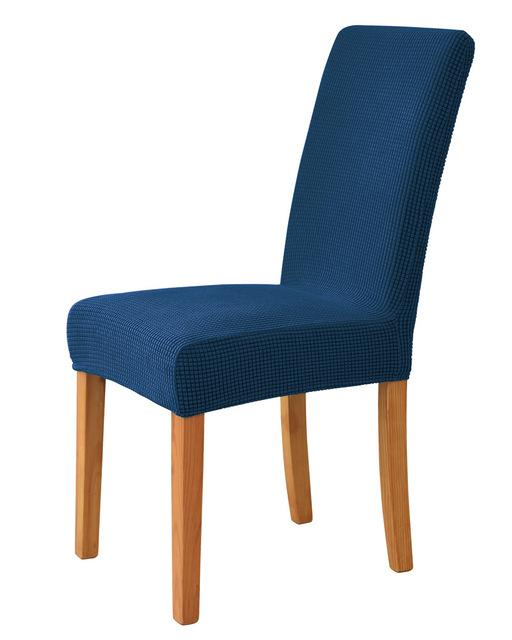 Solid Colour Chair Furniture Cover For Home Dining Room Room Hotel Banquet Wedding Stretch Spandex Chair Covers Plain Jacquard Fabric Seat Case