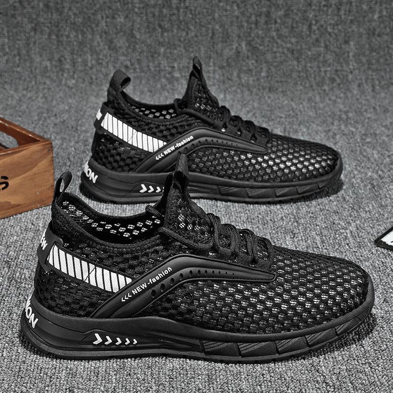 

Summer new hollow mesh sports running student youth tide shoes fashion casual fashion men s mesh shoes 39
