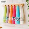 Lot de 12 torchons de cuisine en éponge 100 % coton 50 x 45 cm Briebe PC12B Multicolore