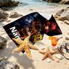 Personalisierter Strandtuch mit individuellem Namen für Five Nights at Freddy's, für Reise Camping Strandparty Heimdekoration, Geburtstagsgeschenk für Familie & Freunde