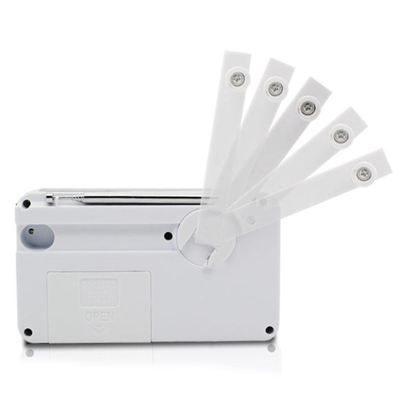 Multi-purpose Solar Hand Crank Radio with SOS Alarm Portable AM/FM Radio with Flashlight for Outdoor Emergency