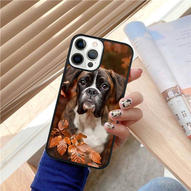 Cute Boxer Dog Puppy TPU Coque Shell For iPhone 17 Air 15 16 14 13 12 Pro Max 11 Pro Max Plus Phone Case Cover
