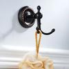 Brass coat hook with black bronze finish for bathroom and kitchen reliable and solid with installation hardware