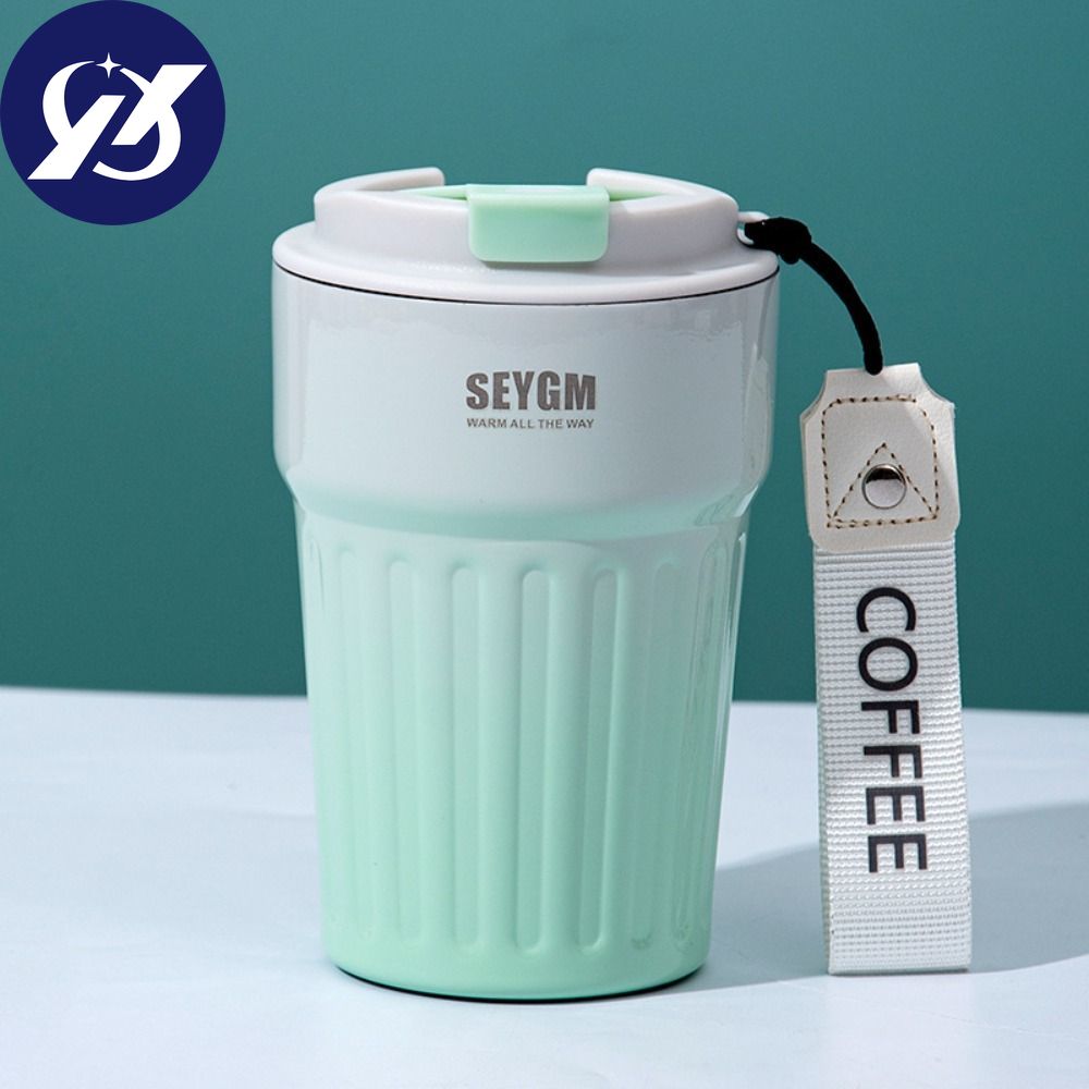 Tepelně odolné kovové hrnky na vodu Velkokapacitní termohrnek Izolovaný hrnek Hrnek s víčkem