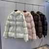 Abrigo de plumón con capucha de invierno de moda para mujer, grueso y cálido, con cintura ajustable, chaqueta acolchada, prenda exterior holgada