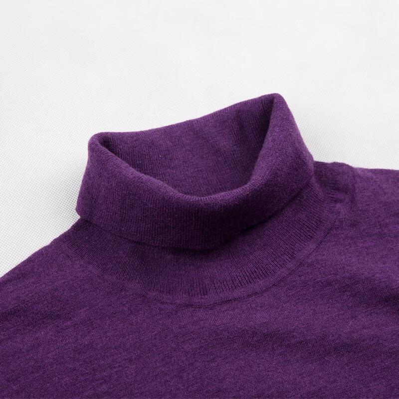 Hengyuanxiang Men's 100% Wool Turtleneck Sweater