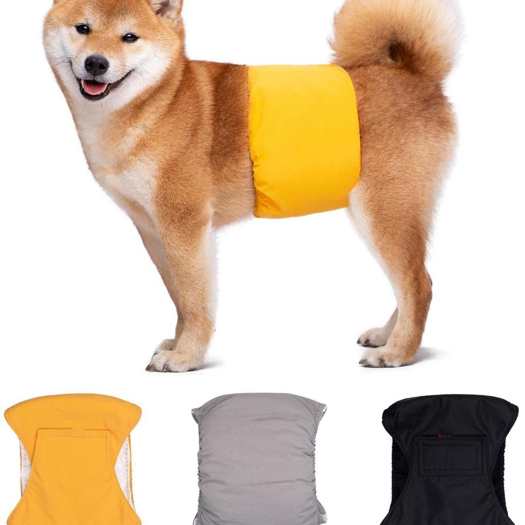 Washable Waterproof Male Dog Belly Band Diaper - Reusable Pet Belt