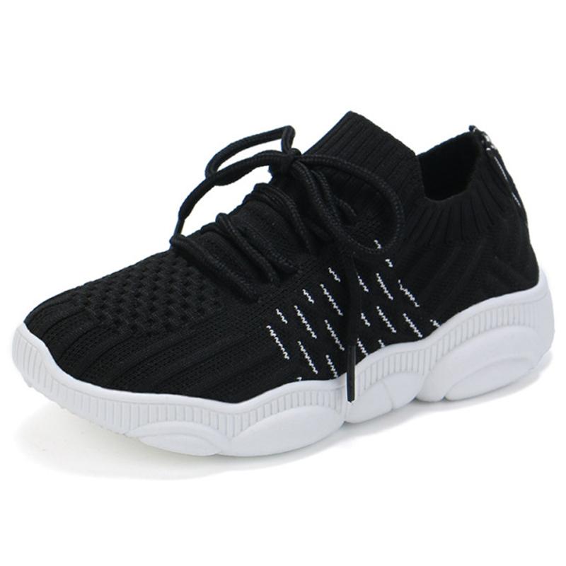 

Children Running Shoes Boys Sneakers Spring Autumn Breathable Shoes Kids Sport Shoes Light Outdoor Girls Shoes 26 чёрный