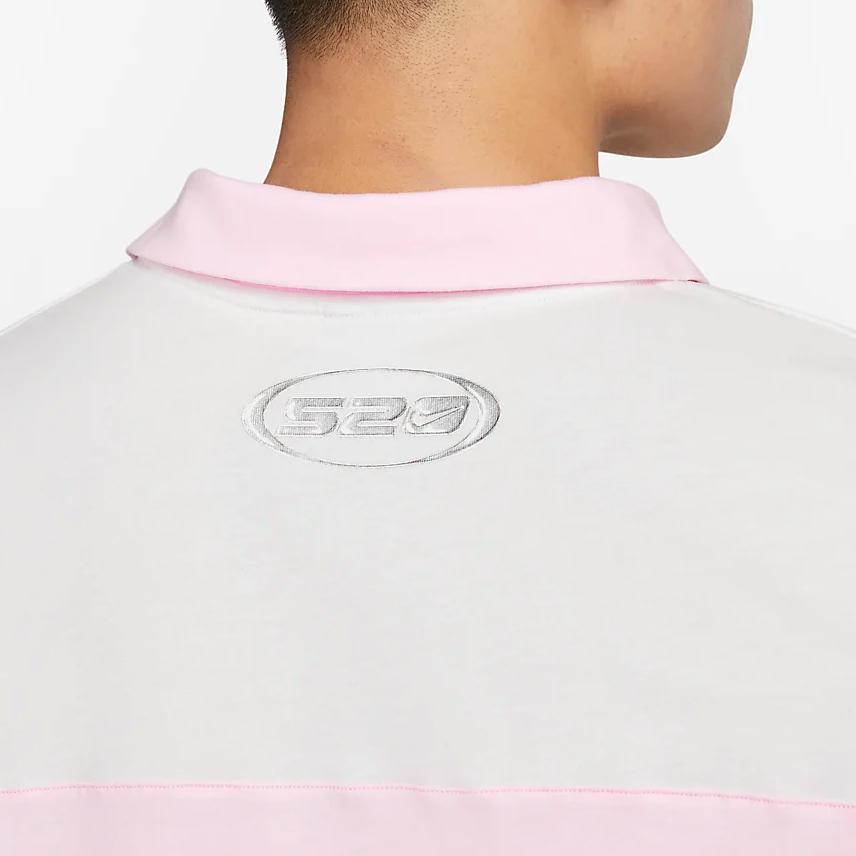Nike Sportswear Color Block Short Sleeve Polo Shirt Men Tops Foam-Pink FN3694-125