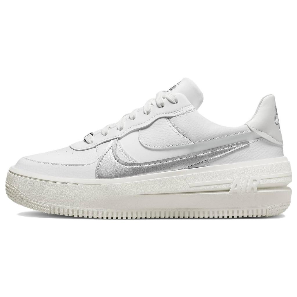 New Nike Air Force 1 PLT.AF.ORM Summit White Metalic Silver Women's DJ9946-101