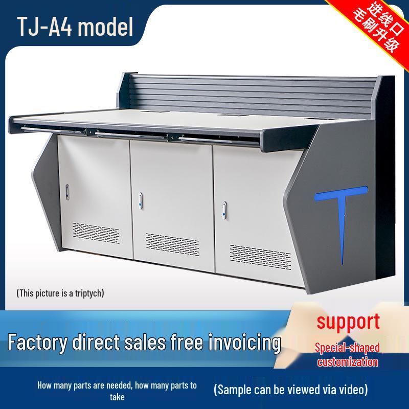 Curved Multi-Unit Intelligent Video Surveillance Control Console System