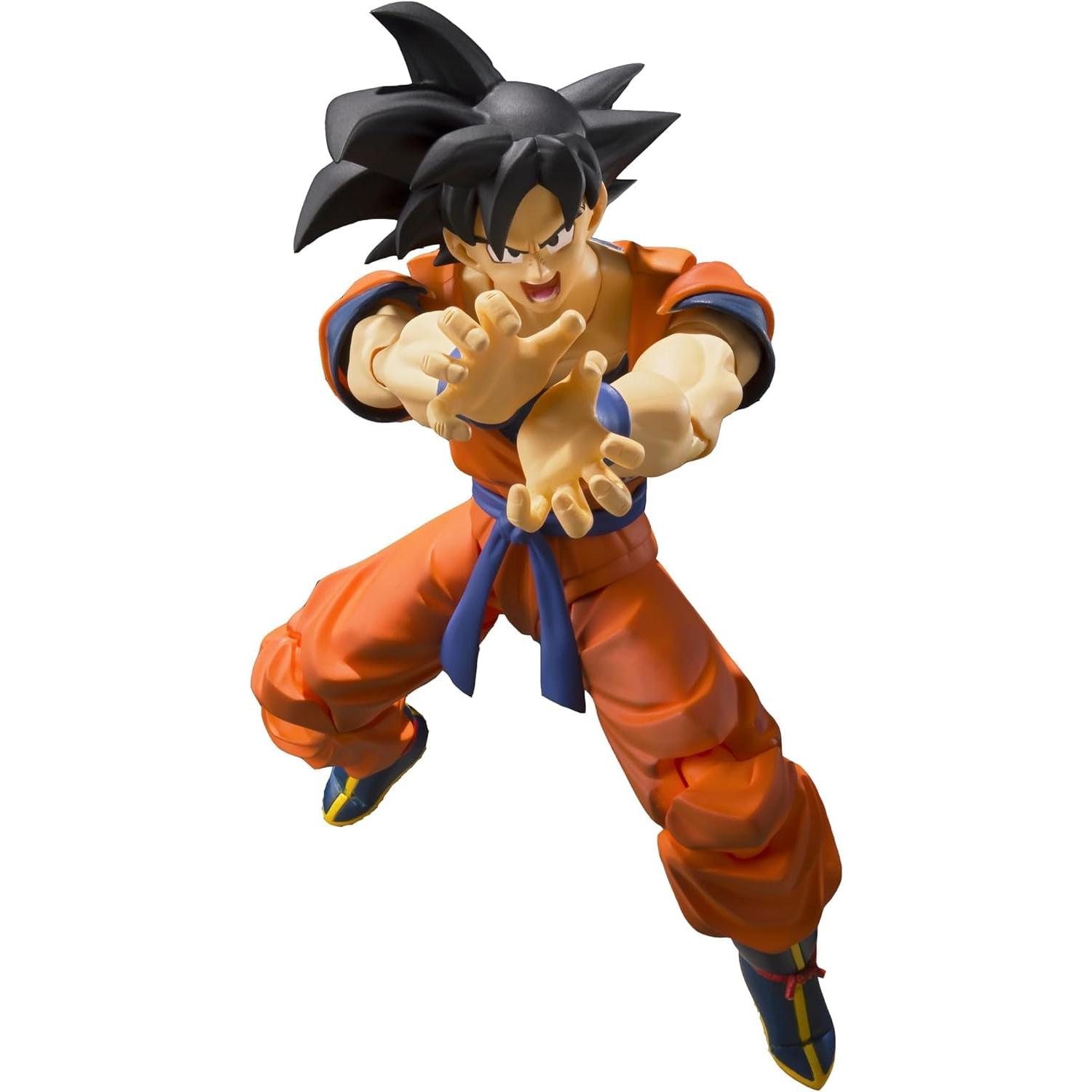 

TAMASHII NATIONS S.H. Figuarts Dragon Ball Son Goku Earth-Raised Saiyan 140mm Action Figure Painted ABS & PVC