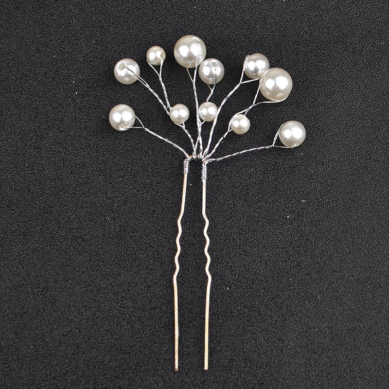 Pearl Hair Pins Pearl Crystal Bobby Hair Pin Wedding Hair Accessories Pearl Shaped Hair Pins For Brides Bridesmaids Women