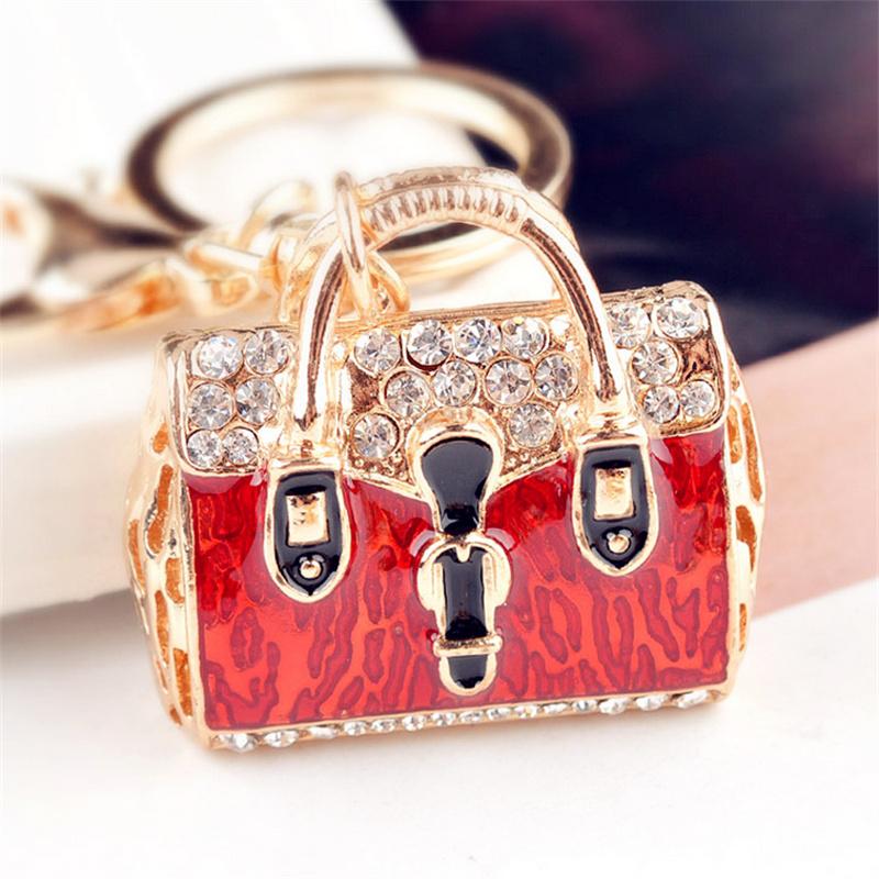 Fashion Cute Crystal Women Rhinestone Bag Lady Wedding Jewelry Trinket Car Girl Gift Bag Charm