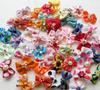 50/100pcs Cute Dog Hair Bows Dog Topknot Multicoloured Puppy Hair Bows Bright Flower Peals Pet Headwear Grooming Products