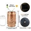 1PC Iron Solar Lantern Outdoor Solar Powered Garden Light Pathway Patio Yard Balcony Decorative Weatherproof Landscape Lighting