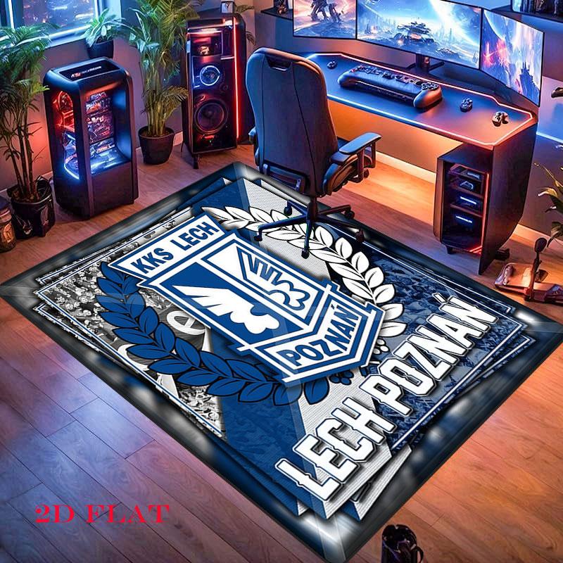 KKS Lech Poznań Carpet Rug for Living Room Bedroom Home Sofa Decoration,Kids play Nonslip Floor Mat