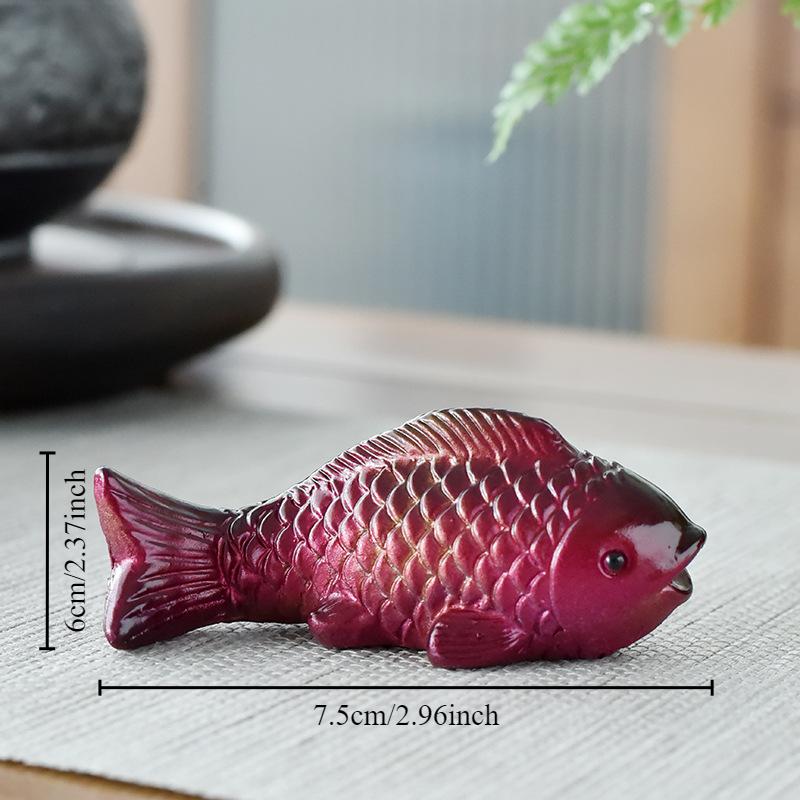 

Украшение атмосферы чайного столика Интересное украшение в китайском стиле, меняющее цвет, рыбка, чайный столик для питомцев, может выращивать чай и играть в чай