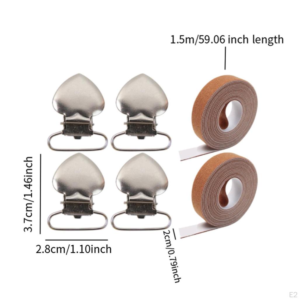 4x Scrollstab Seitenspannclips Stickzubehör Stabil Vielseitig Hand Leinwand