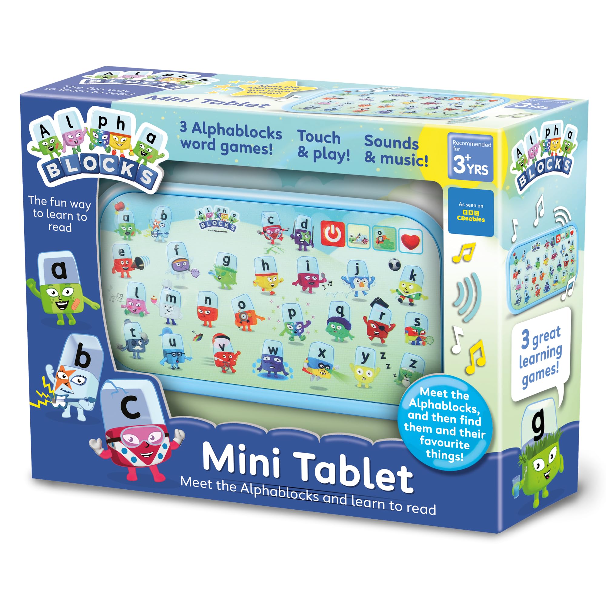 

Alphablocks Mini Electronic Educational English Authentic Tablet, Toy, Play, AN23,